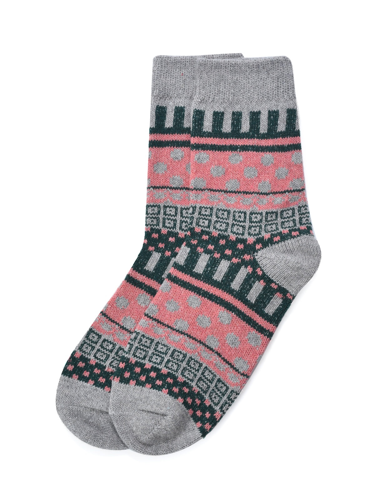 Rufia - 5 Pairs Bohemian Wool-Blend Socks Set
