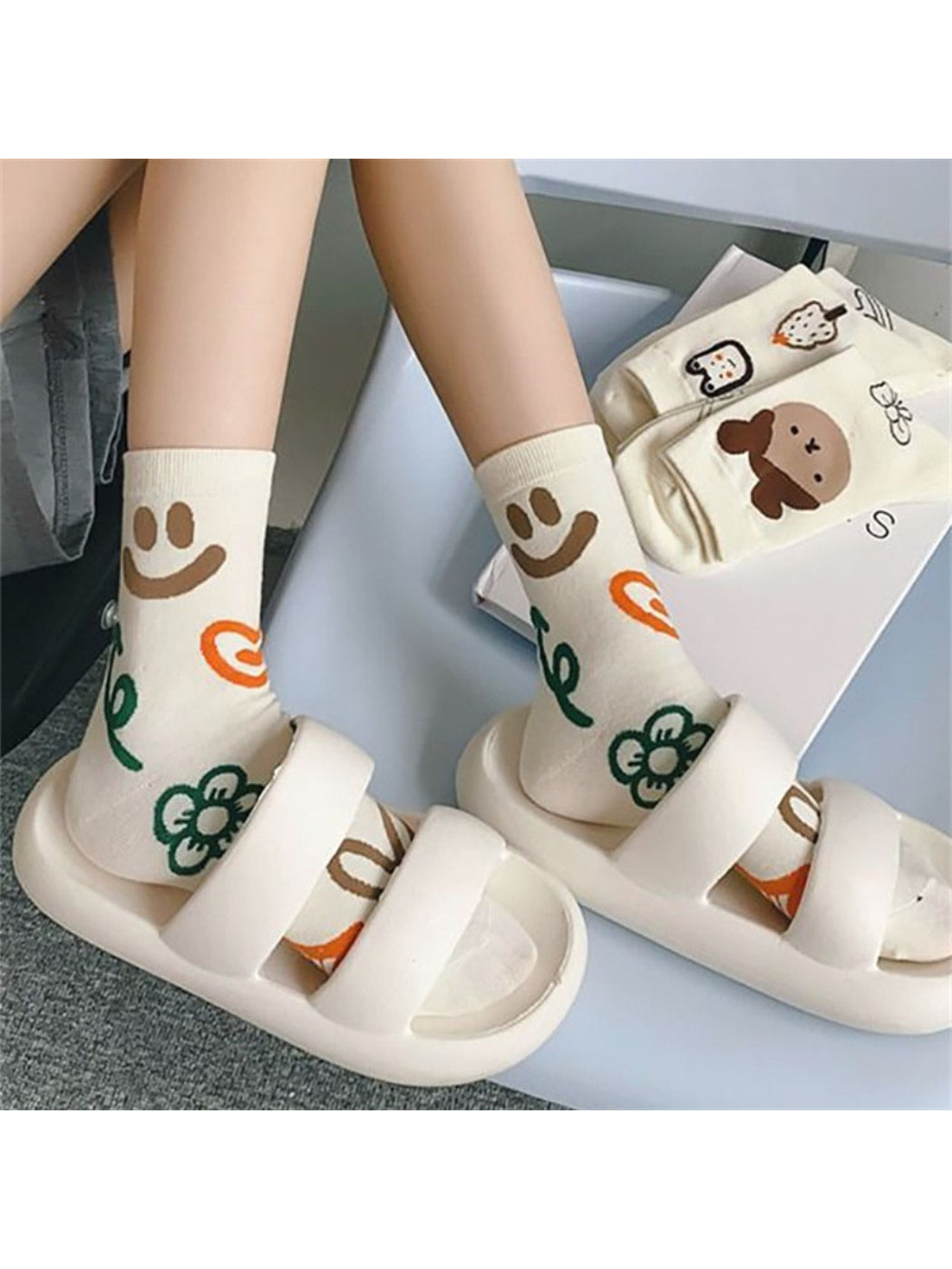 Rufia - Playful Illustration Crew Socks product image 4