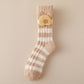 Rufia - Striped Cute Towel Socks