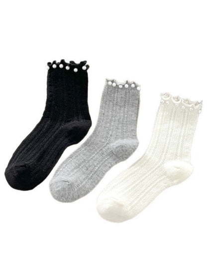 Rufia - Ribbed Stripe Crew Socks product image 1