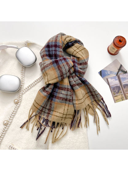 Scarvii - Classic Checkered Cozy Winter Scarf