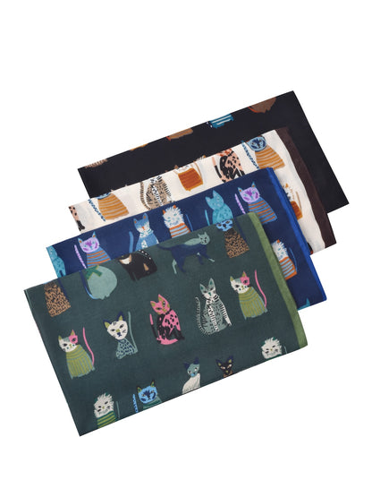 Scarvii - Cute Cartoon Cat Pattern Scarf