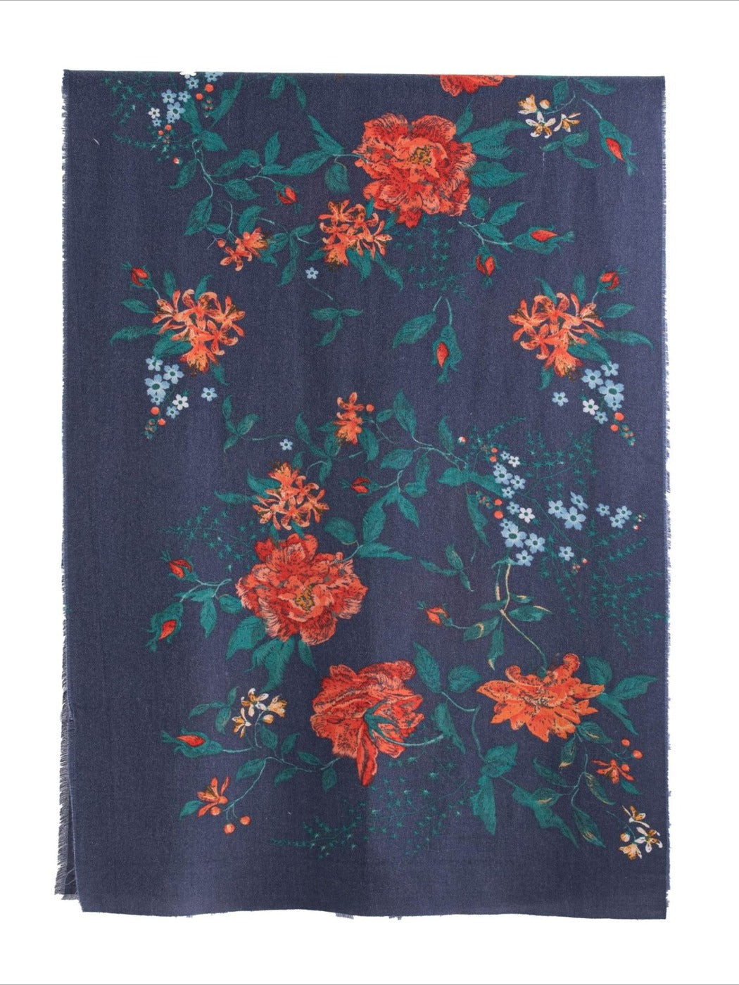 Scarvii - Vintage Floral Print Winter Scarf & Shawl