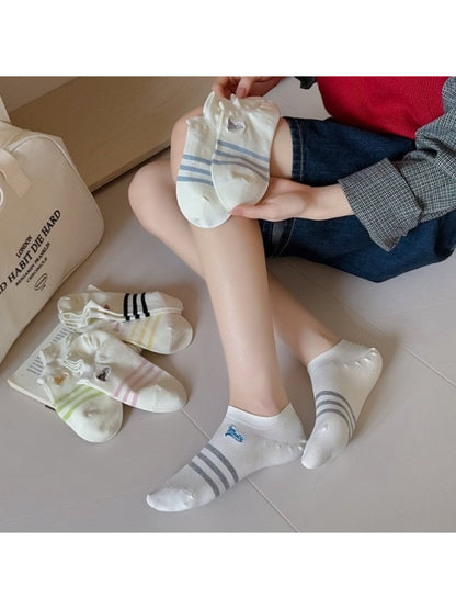 Rufia - Stripe Ankle No Show Socks product image 2