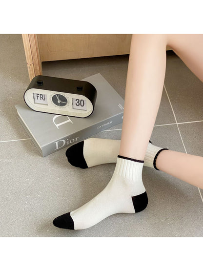 Rufia - Contrast Tip Ribbed Crew Socks product image 3