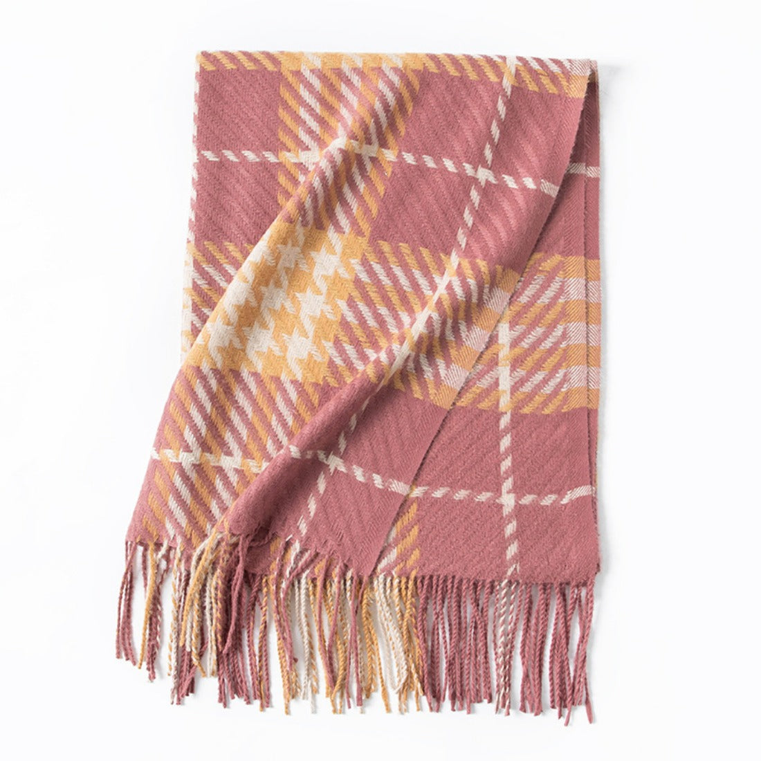 Scarvii - Colorful Check Print Autumn-Winter Scarf