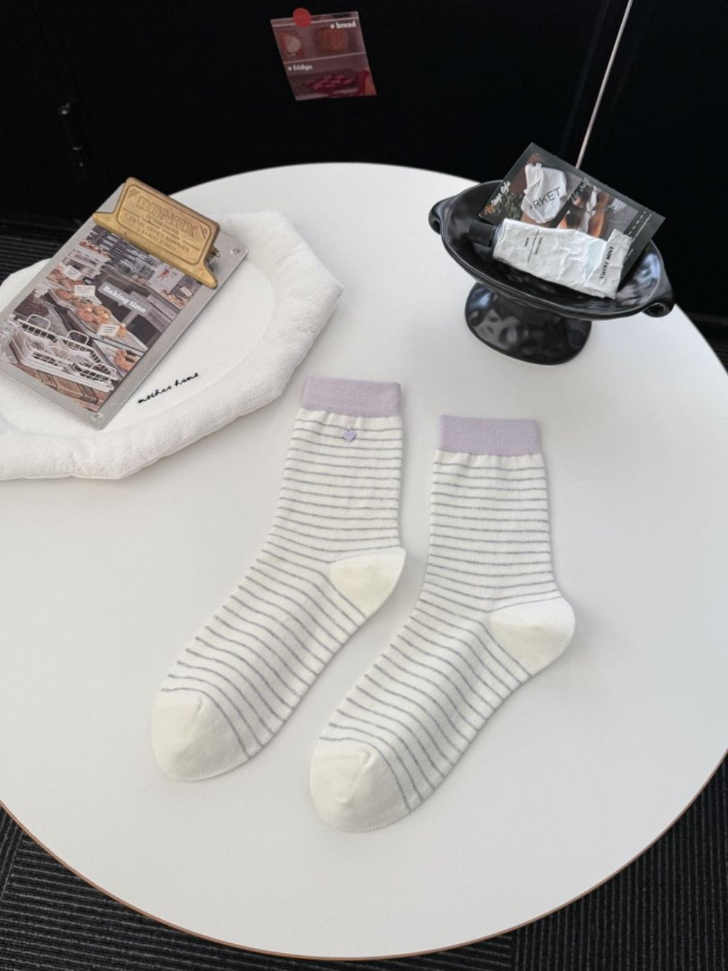 Rufia - smooth Fine Stripe Crew Socks product image 5