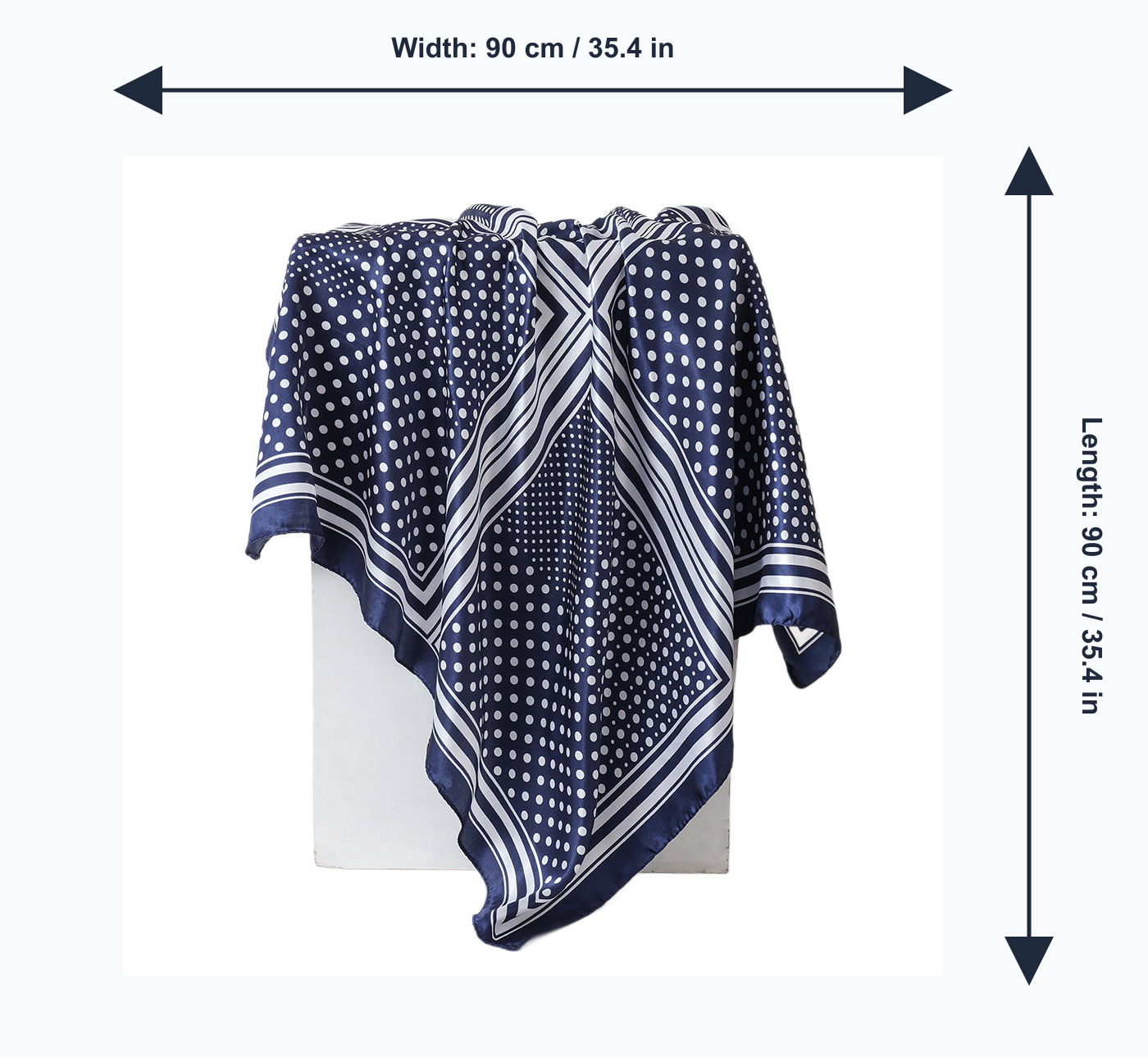 Multicolor product size and weight guide