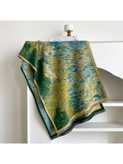 Scarvii - Vintage Abstract Art Paisley Print Scarf & Wrap