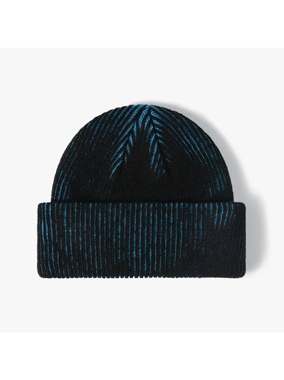 Haila - Contrast-Thread Ribbed Cuffed Knit Beanie