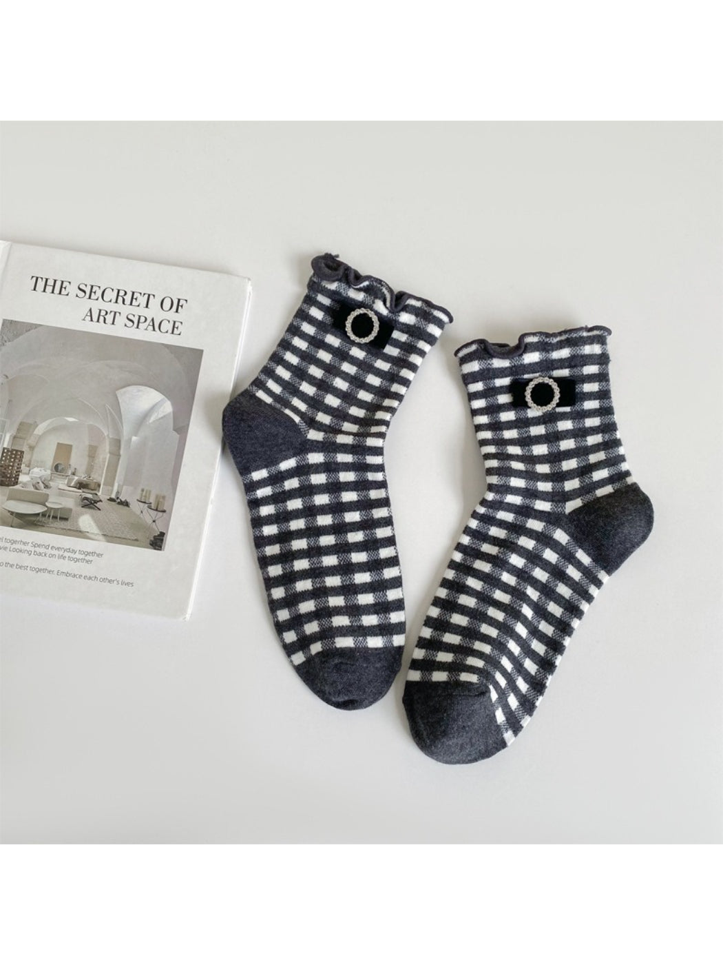 Rufia - Ruffle Blue Crew Socks product image 3