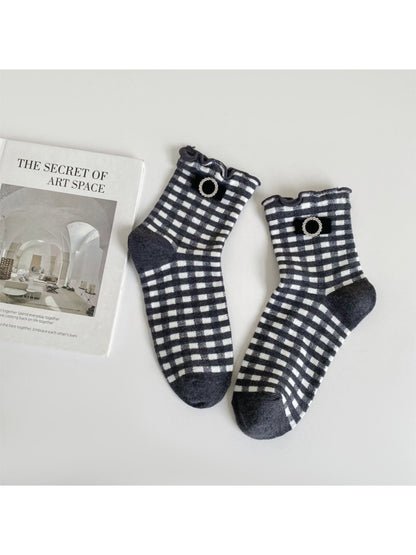 Rufia - Ruffle Blue Crew Socks product image 3