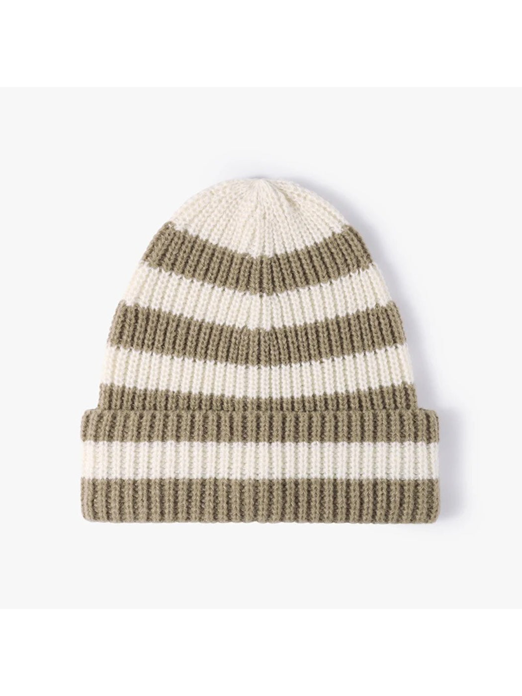 Haila - Wide-Stripe Cuffed Knit Beanie