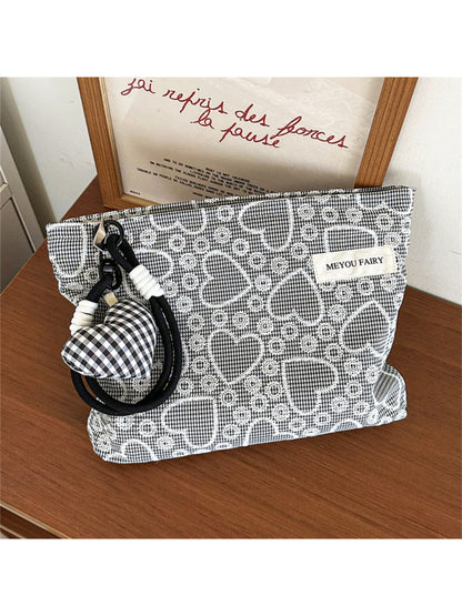 Cosbai Heart Embroidered Makeup Pouch product image