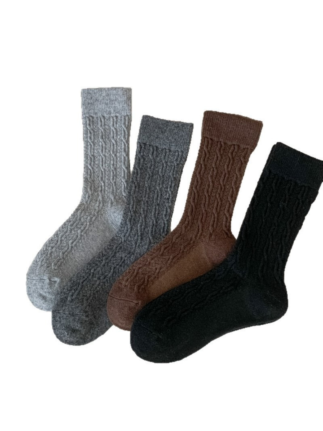 Rufia - Cable Knit Mid-Calf Socks