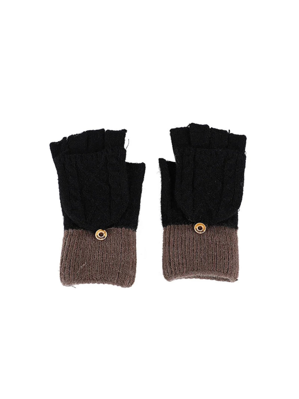 Gloving - Cable Knit Fold-Over Fingerless Gloves