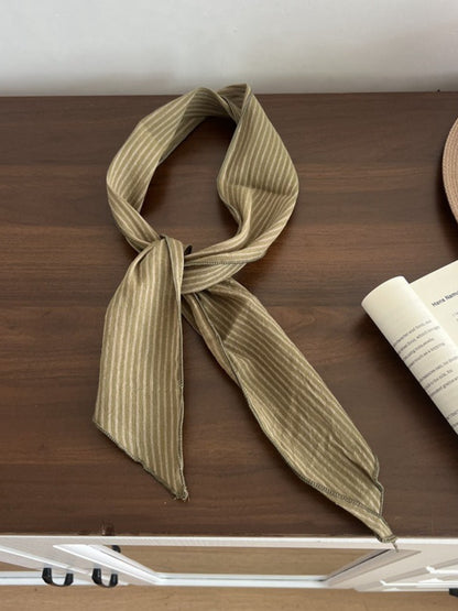 Scarvii Soft Stripe Skinny Scarf