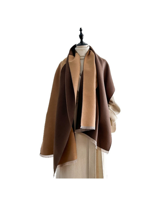 Scarvii – Color Block Fringe Scarf & Shawl