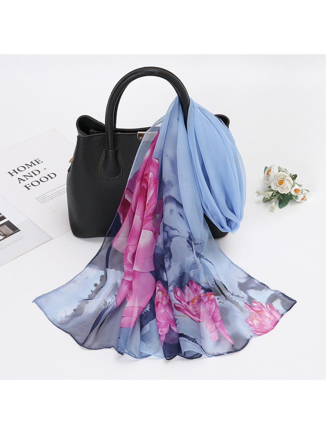 Scarvii - Watercolor Bloom Print Scarf