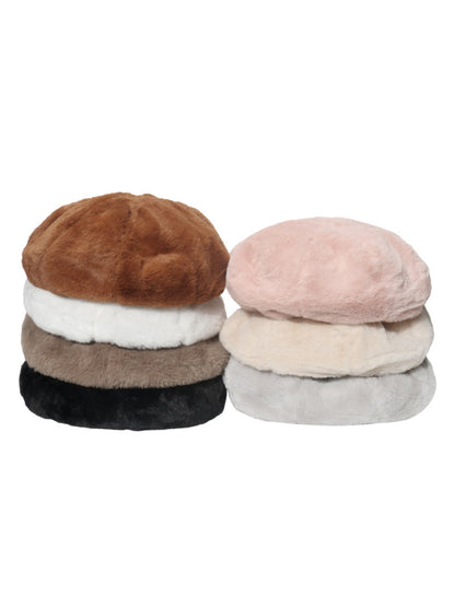 Haila Fuzzy Plush Beret