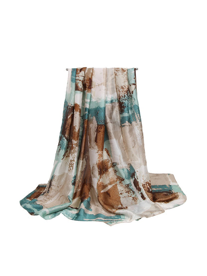 Scarvii - Graffiti Textured Print Fashion Scarf