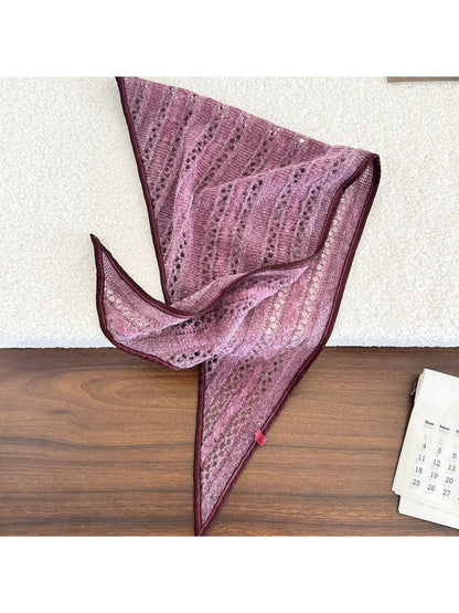 Scarvii - Casual Solid Color Triangle Bandana