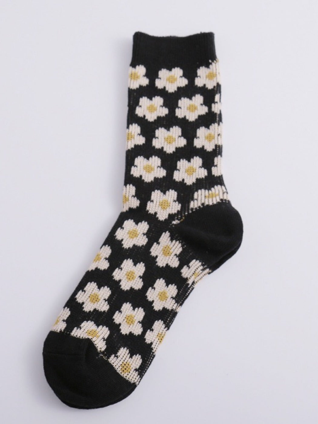 Rufia - Vintage Black-White Winter Socks