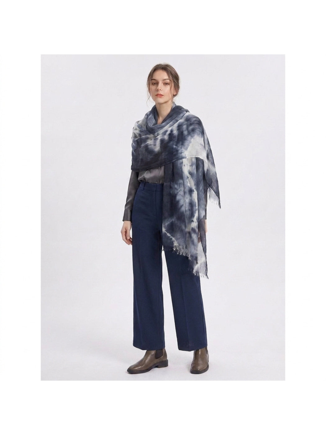 Scarvii - Abstract Tie-Dye Long Scarf