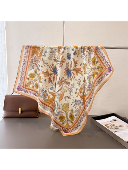 Scarvii - Vintage Botanical Border Square Scarf