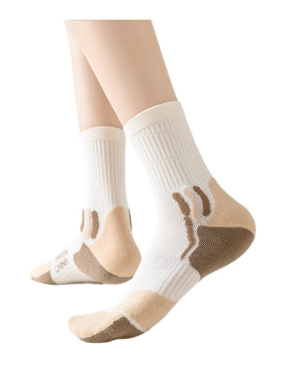 Rufia - Color Block Sport Cushion Crew Socks