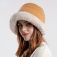 Haila - Winter Furry Bucket Hat - Red - product image