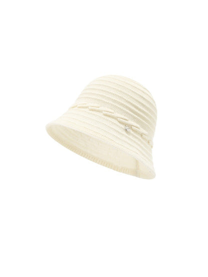 Haila bucket hat folded flat to show shape and weave pattern