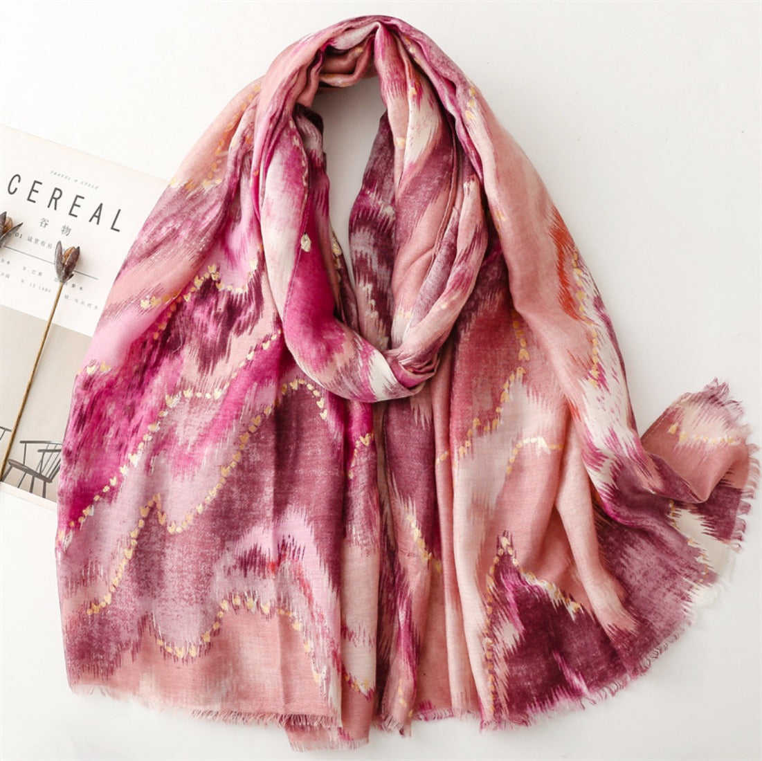 Scarvii - Foil-Printed Colorful Mountain Scarf