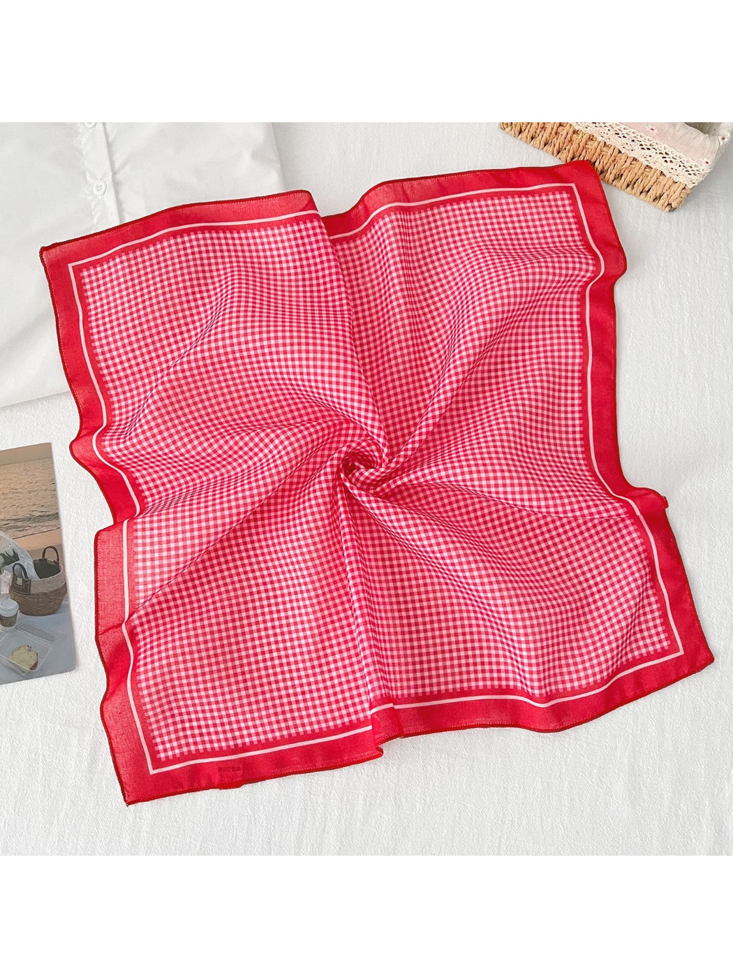Scarvii Colorful Check Square Scarf