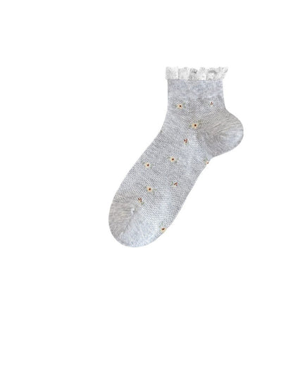 Rufia - Lace Top Ditsy Floral Ankle Socks product image 4