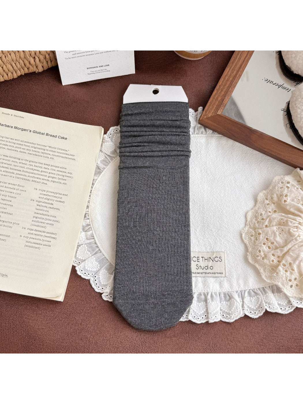 Rufia - Cozy Ribbed Crew Socks