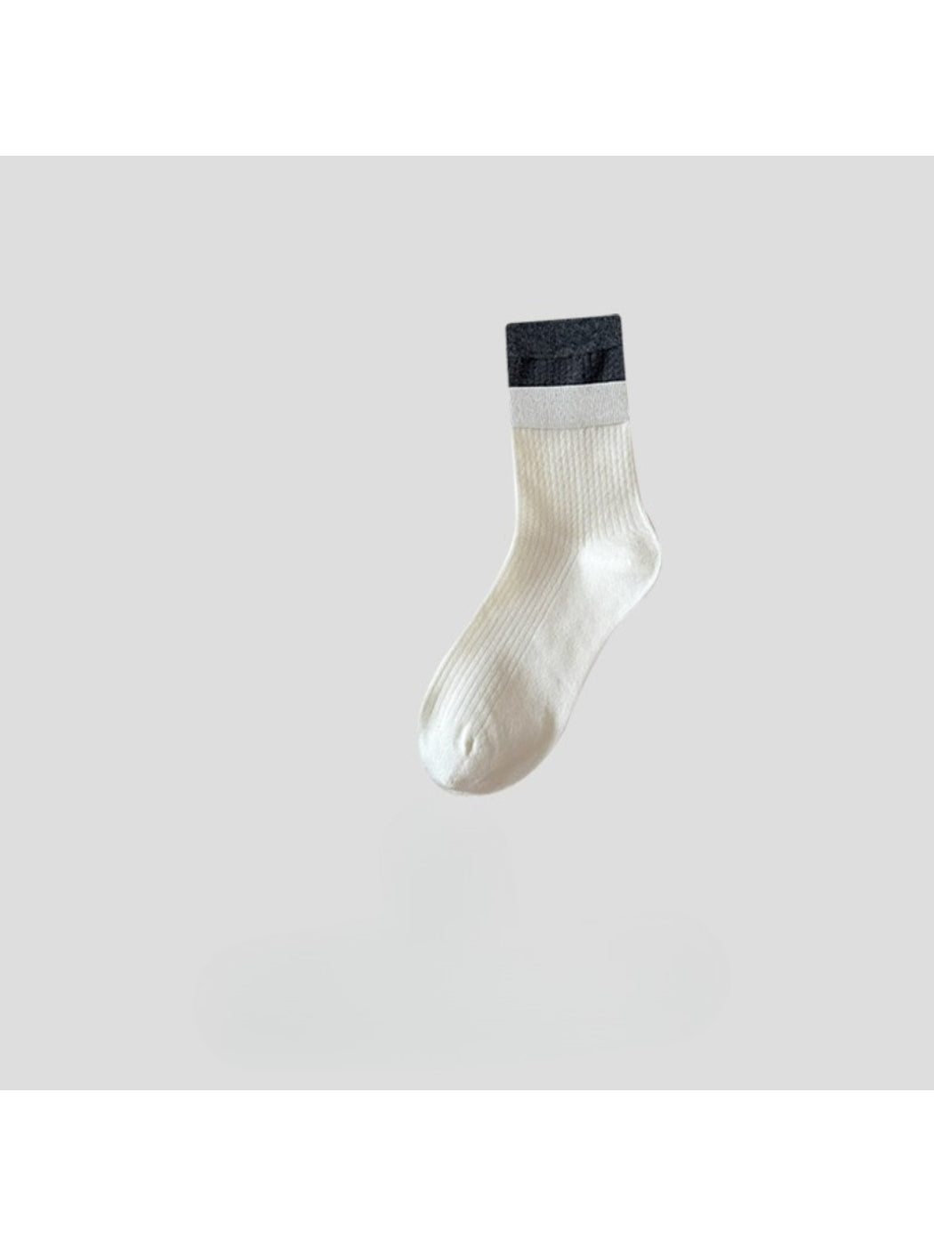 Rufia - Color Block Knit Crew Socks
