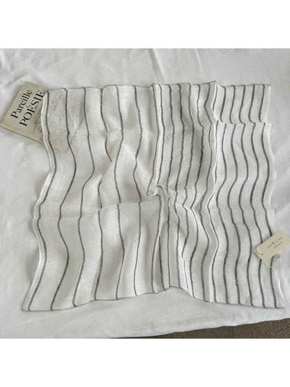 Scarvii - Sheer Stripe Square Scarf