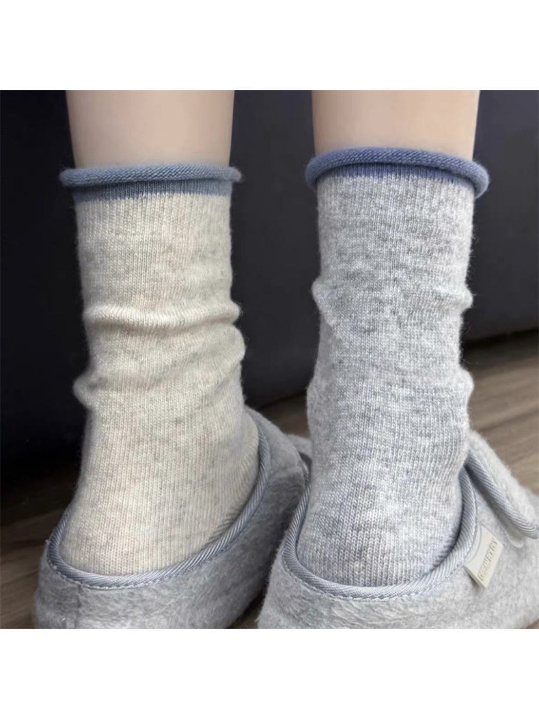 Rufia - Contrast Trim Crew Socks