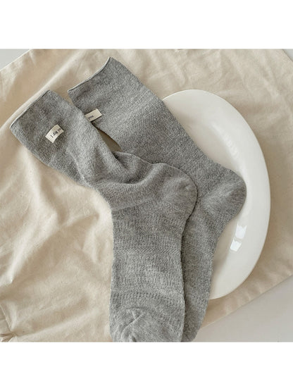 Rufia - Minimal Hollow Out Casual Crew Socks