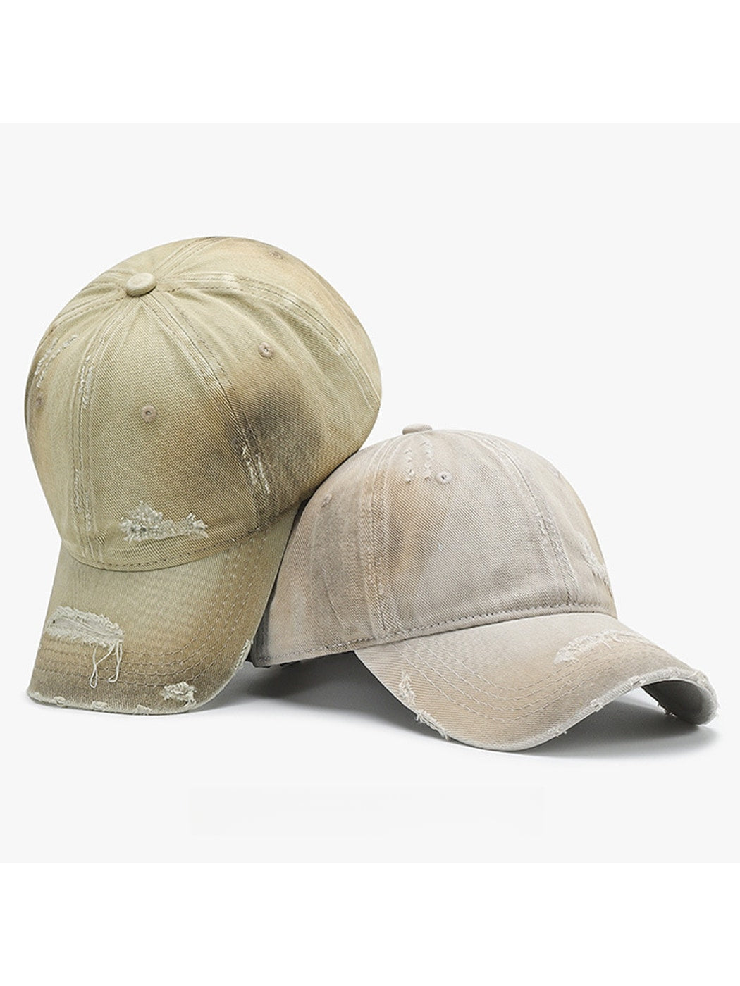 Haila - Solid Color Round Crown Everyday Baseball Cap