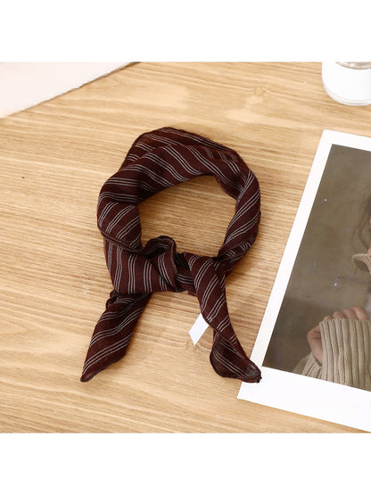 Scarvii - Checked and Striped Everyday Square Scarf