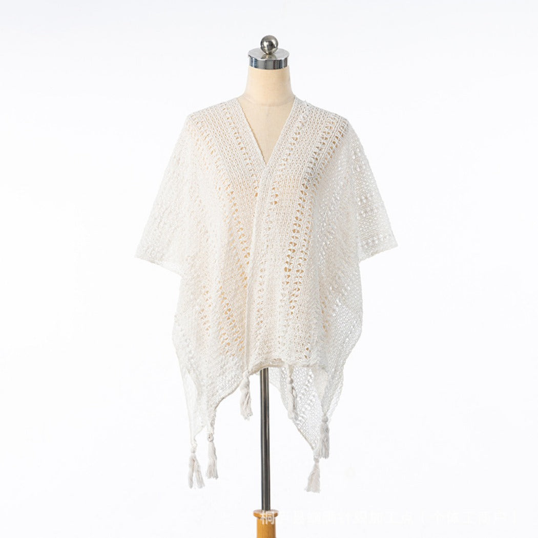 Crosa - Vintage Boho Knit Cardigan Cover-Up