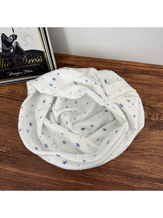 Haila - Women's Star Print Brimless Stack Hat