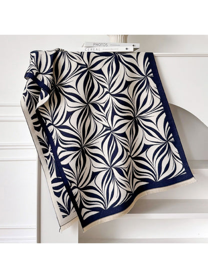 Scarvii – Vintage Floral Print Long Scarf & Shawl