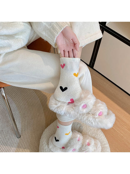 Rufia - Playful Mixed Motif Casual Crew Socks