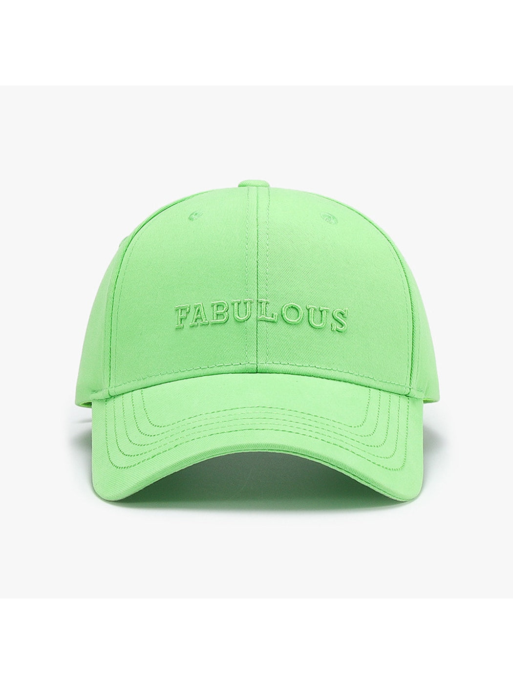 Haila - Adjustable Letter Detail Baseball Cap Hat