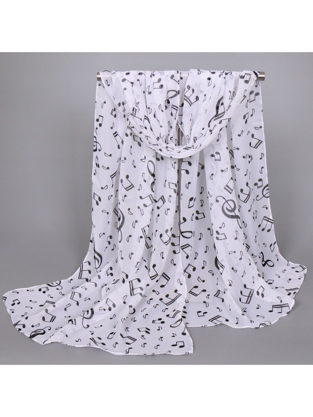 Scarvii - Spring Summer Music Note Print Scarf