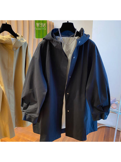 Crosa - Hooded Classic Swing Coat Sweater