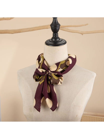 Scarvii - Abstract Polka Dot Print Scarf